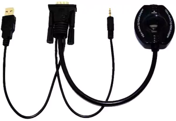 VGA والصوت إلى HDMI 2B.CV218