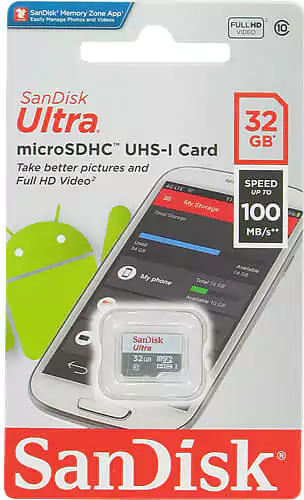 كارت ميموري سانديسك Ultra، مايكرو اس دي، 32 جيجابايت، SDSQUNR-032G-GN3MN