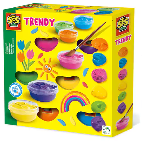 علب ألوان جواش إس إي إس  ، 6 لون ، ألوان متعددة 00362