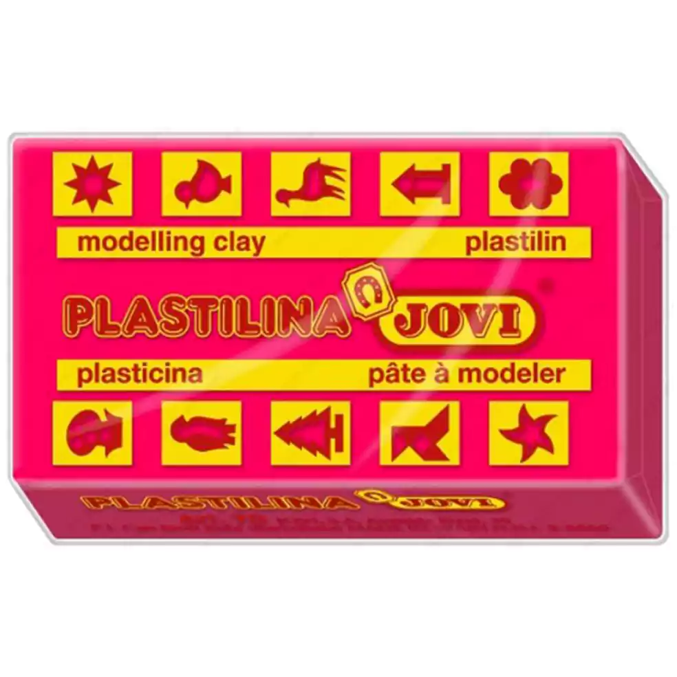صلصال جوفي بلاستيلينا، 50 جم، فوشيا