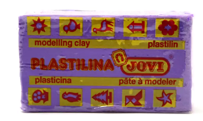صلصال جوفي بلاستيلينا، 50 جم، بنفسجي
