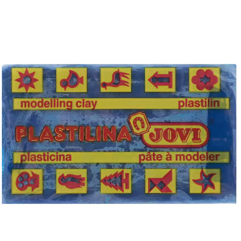 صلصال جوفي بلاستيلينا، 50 جم، أزرق