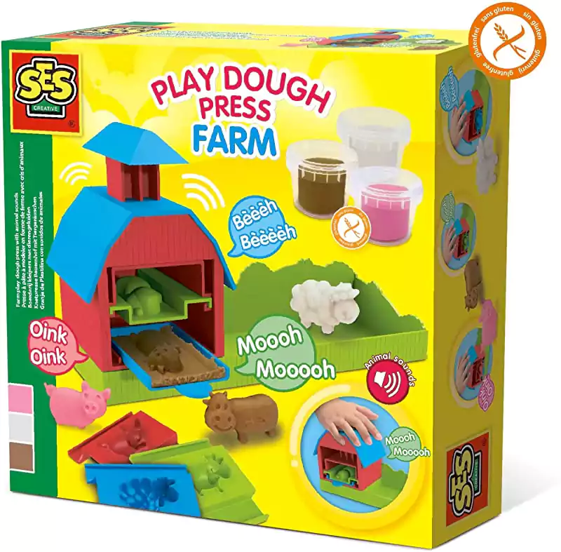 صلصال إس إي إس، مزرعة، مع أصوات حيوانات، ملون، 00439