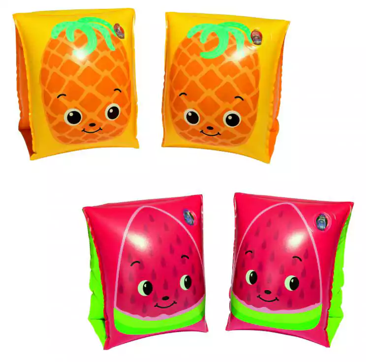 عوامة سباحة للذراع بيست واي، شكل أناناس أو بطيخ، 23×15 سم، برتقالي أو أحمر، 32042