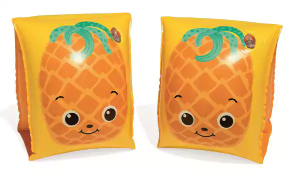 عوامة سباحة للذراع بيست واي، شكل أناناس أو بطيخ، 23×15 سم، برتقالي أو أحمر، 32042