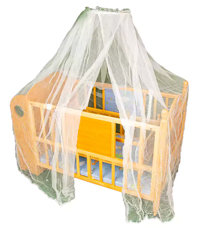 سرير اطفال خشب جمعة ، ذهبي