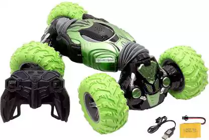 لعبة سيارة تويست، مع ريموت، أسود × أصفر أو أخضر، 2566