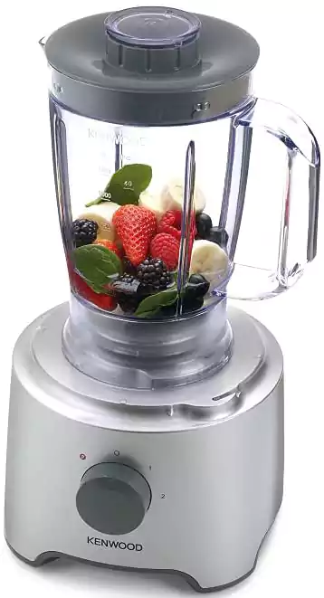 محضر طعام كينوود، 800 وات، 2 لتر، 15 وظيفة، فضي، FDP301SL