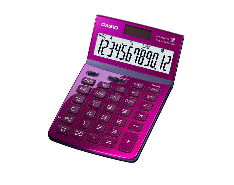 اله حاسبه مكتبية من كاسيو JW.200TW.PK