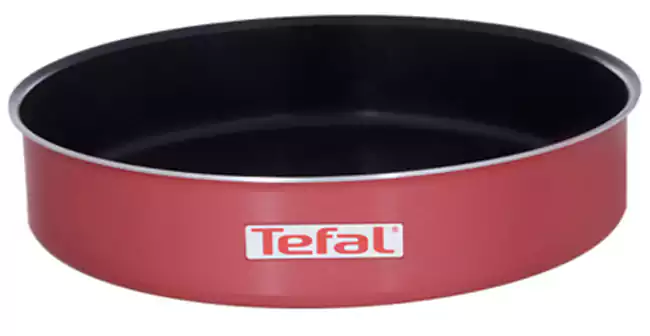 صينية فرن تيفال زهران ارمتال مقاس 24 غير لاصقة دائرية - أحمر