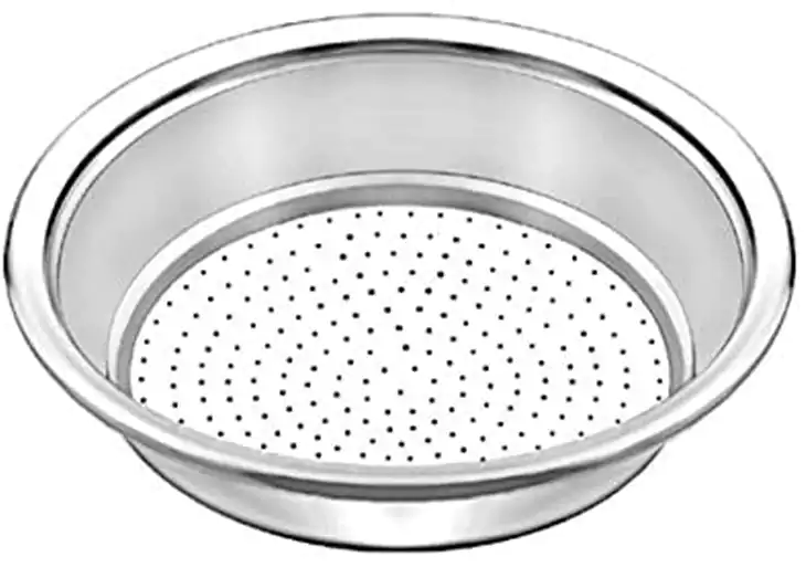 مصفاة طعام ألمنيوم من الدهان مقاس 34 - فضي