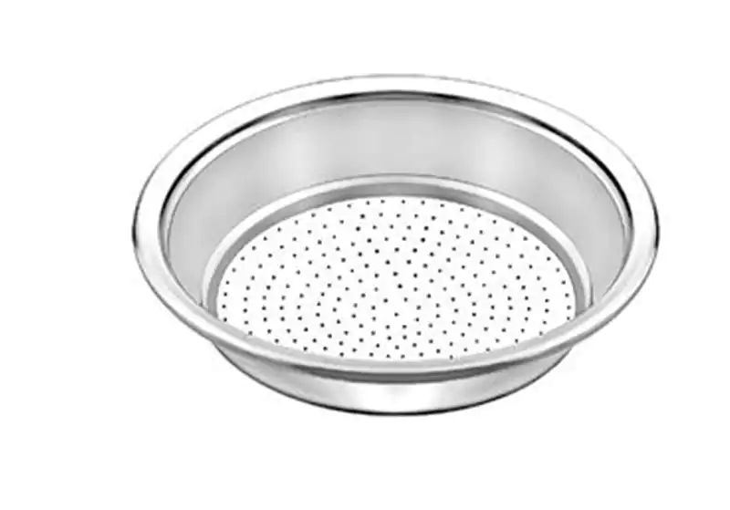 مصفاة طعام ألمنيوم من الدهان مقاس 26 - فضي