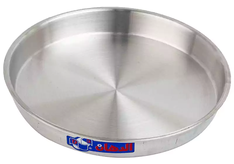 صينية بيتزا ألمنيوم الدهان مقاس 26 دائرية - فضي