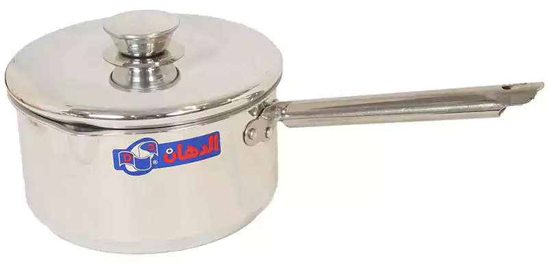 كسرولة بغطاء ألمنيوم من الدهان مقاس 20 - فضي