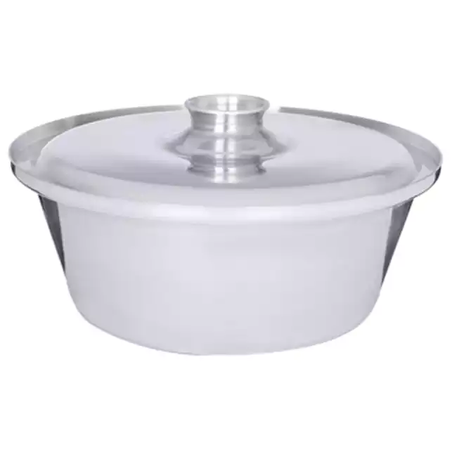 حلة طهي شاورما ألمنيوم من الدهان مقاس 20 - فضي