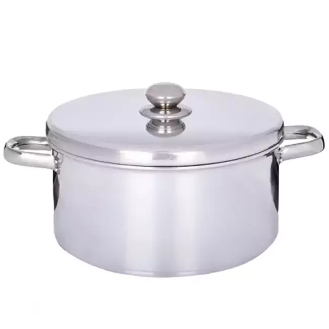 حلة المنيوم الدهان بيد استانلس، مقاس 28، فضي