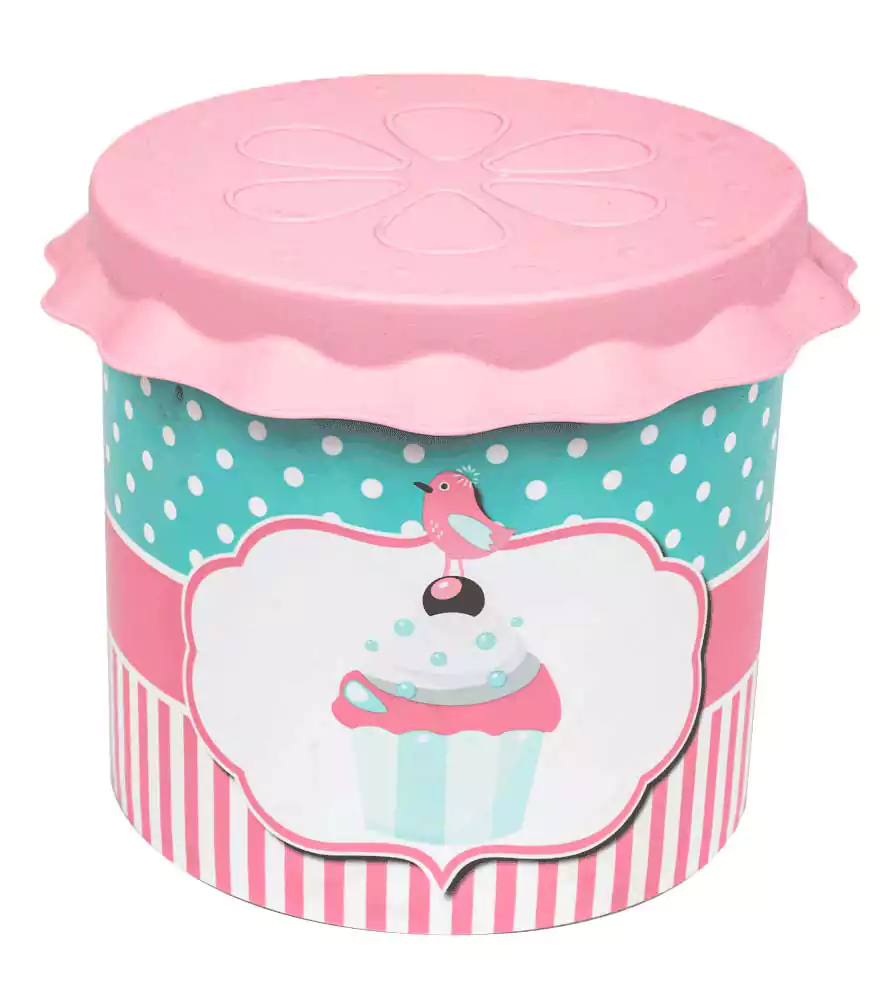 علبة توابل بلاستيك من الوطنية بغطاء بلاستيك مقاس 4  -  ألوان متعددة