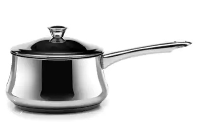 كسرولة بغطاء أستنالس من زهران مقاس 16- فضي