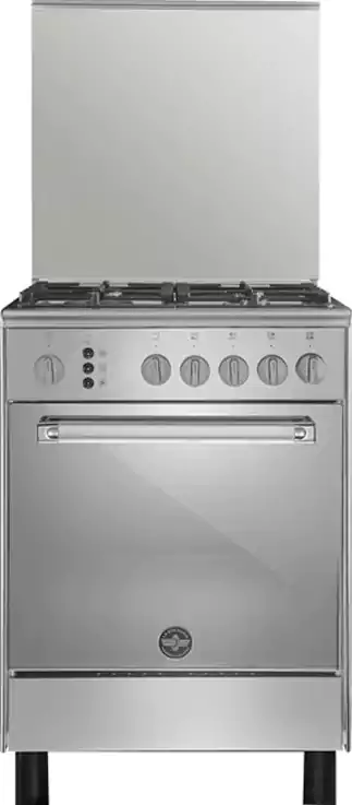 بوتاجاز لاجيرمانيا بريميو+ فئة كلاسيكا، 60 × 60 سم، 4 شعلة، أمان كامل، فضي، 6D80GRB1X4AWW