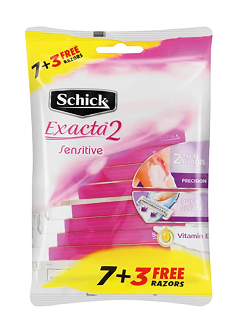شفرات حلاقة دقيقة للبشرة الحساسة من شيك اكزاكتا  7+3 4119