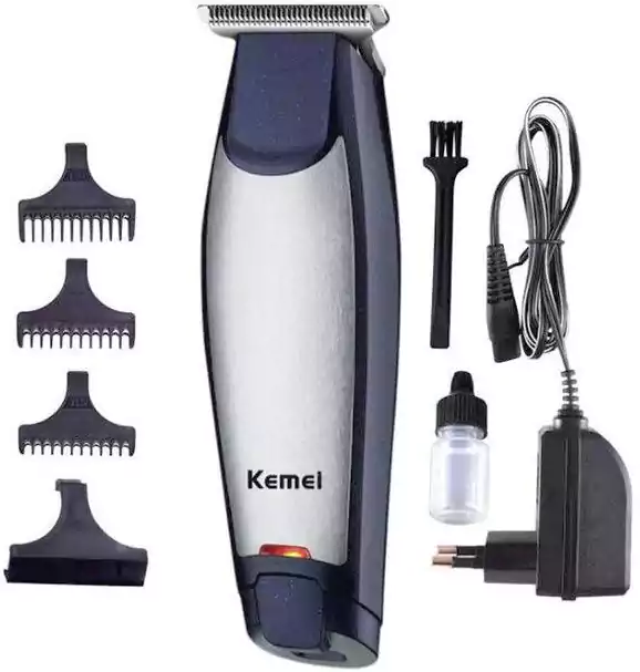 ماكينة حلاقة كهربائية للرجال كيمي 3 في 1، فضي، KM.5021