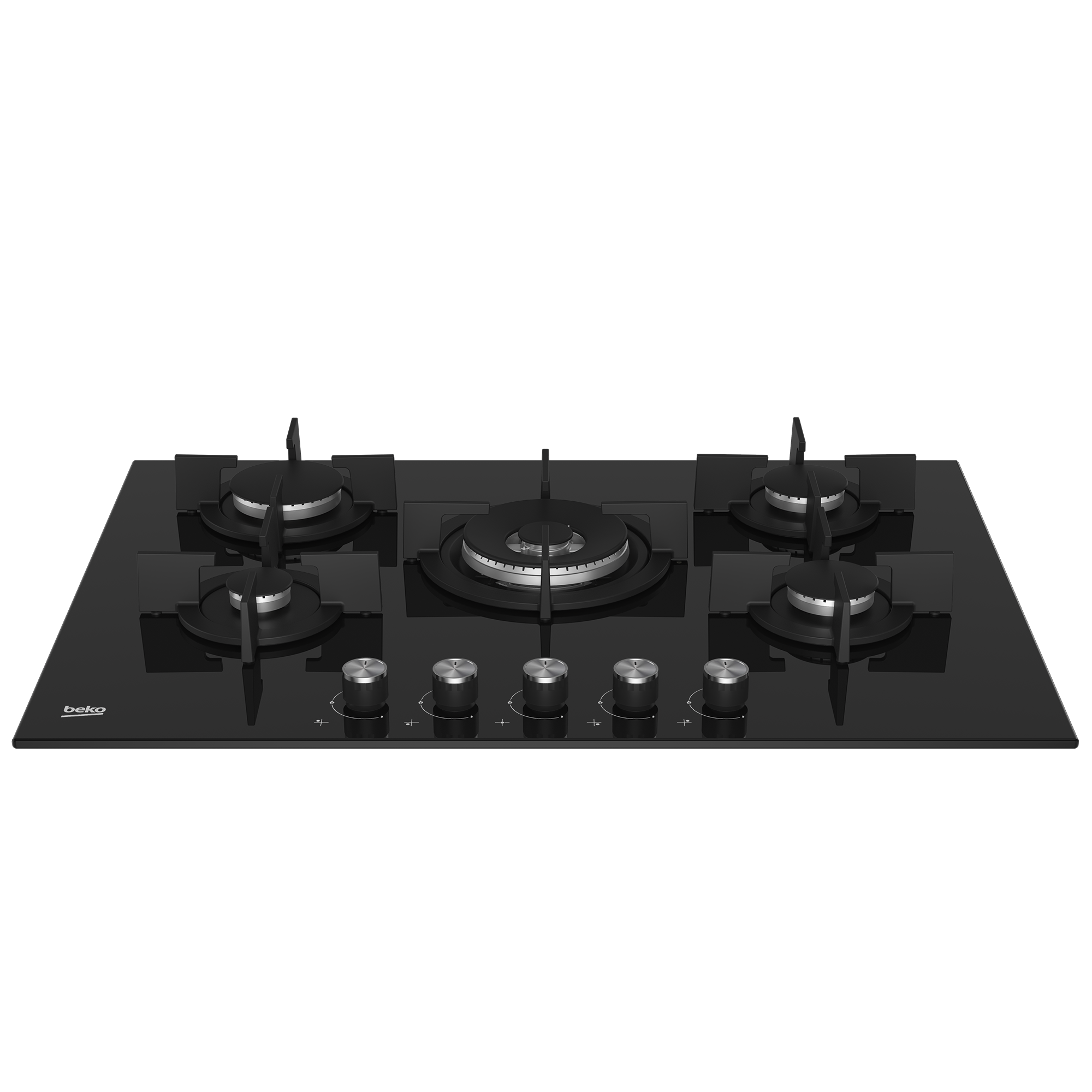 بوتاجاز مسطح بلت ان بيكو، 75 سم، 5 شعلة غاز، أسود، HILW 75222 S