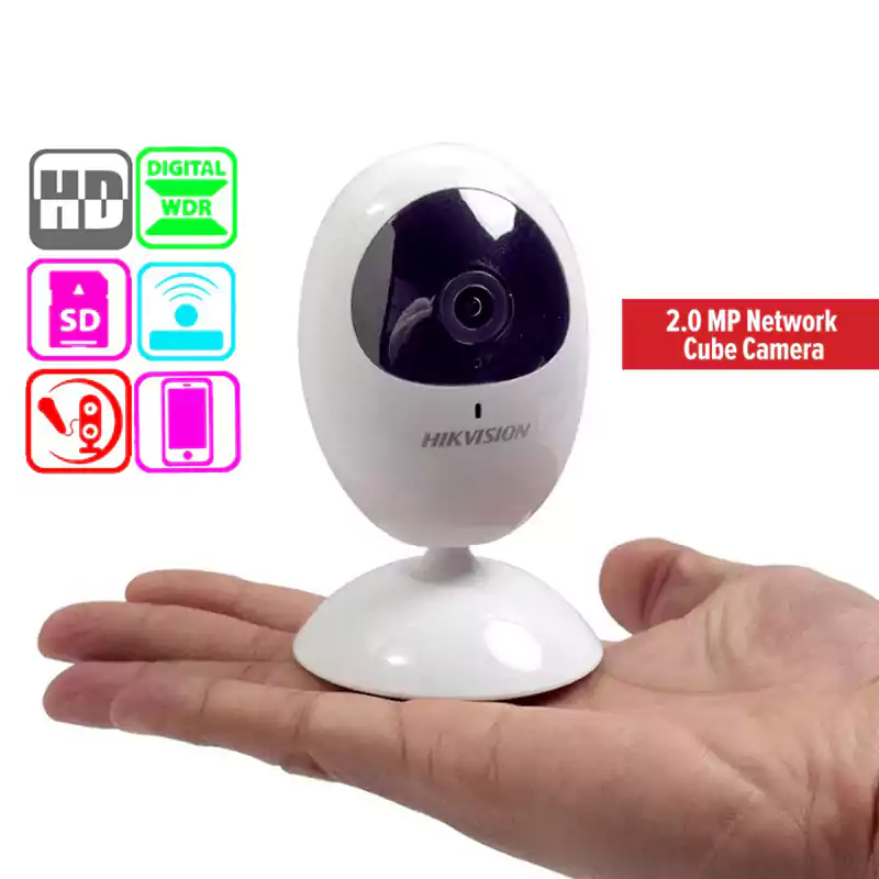 كاميرا مراقبة هيكفيجن، بدقة 2 ميجابكسل، عدسة 2.8 ملم، DS.2CV2U21FD.IW، أبيض