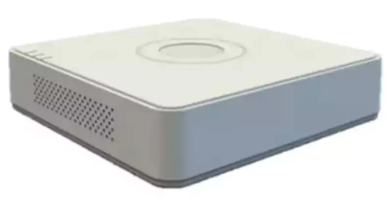 مسجل فيديو هيك فيجن، 4 قنوات اتصال، ابيض، D-7104HGHI-K1