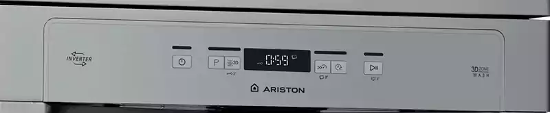 غسالة أطباق اريستون 14 فرد، انفرتر، 60 سم، 8 برامج، شاشة ديجيتال، فضي، LFC 3O33 WLTX