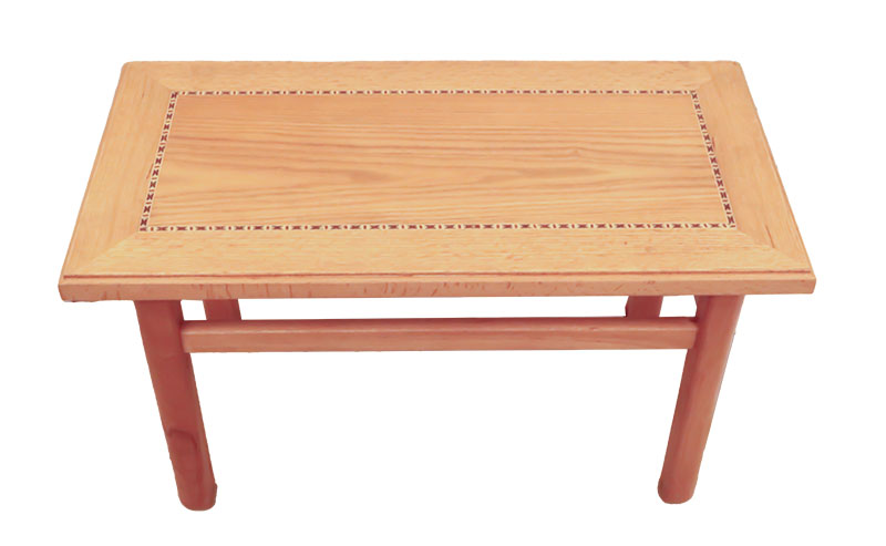 طولة خشب زان مربعة 40x80 - بيج