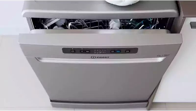 غسالة أطباق انديست 13 فرد، 60 سم، 6 برامج،  شاشة ديجيتال، فضي، DFC 2B+16ACX