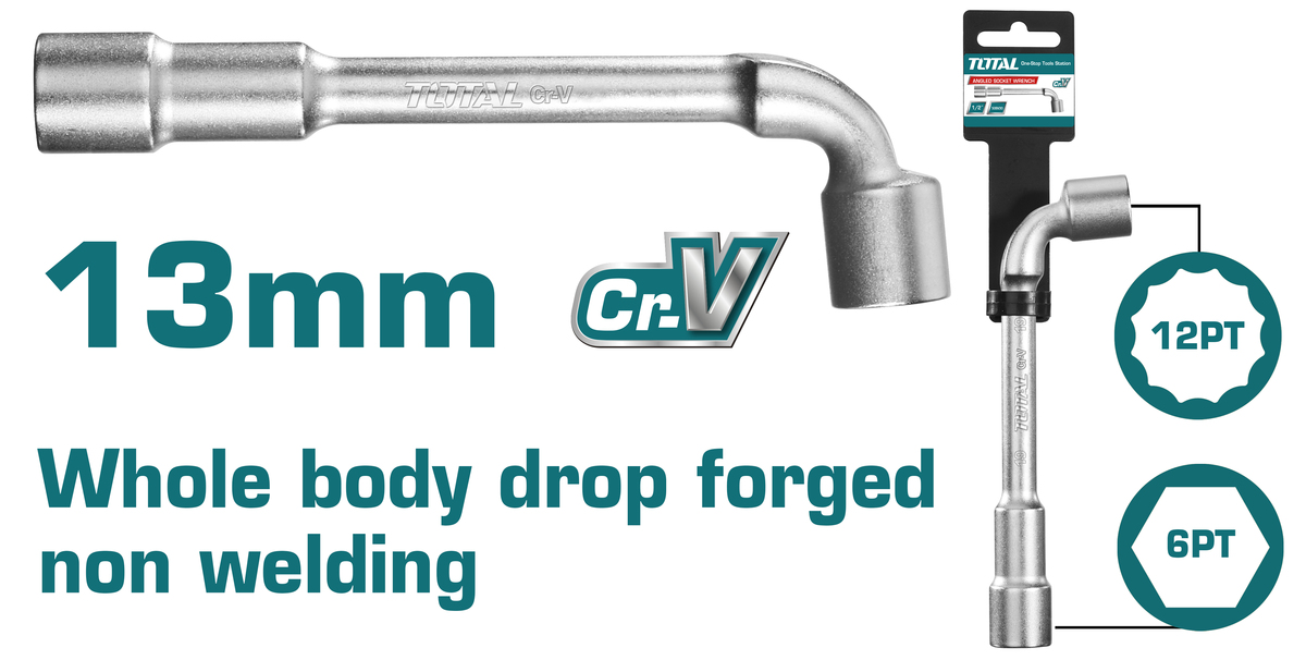 بيبة زاوية توتال، 13 مم، THWL1306