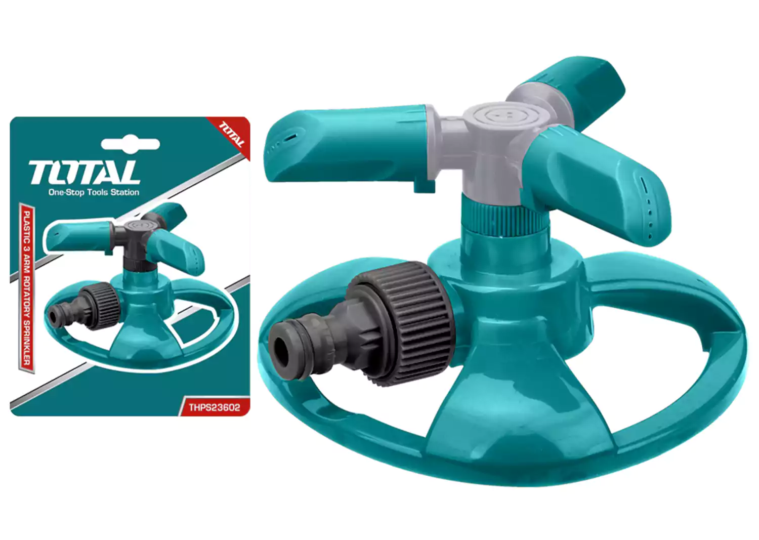 Total Water Sprinkler, 3 Arms, 360 Degree, ¾ Inch, THPS23602