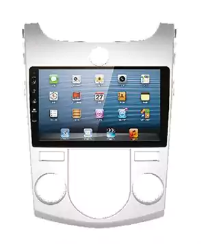 كاسيت شاشة للسيارة من بلاك فوليوم إل سي دي، بلوتوث، أبيض KIA 2012