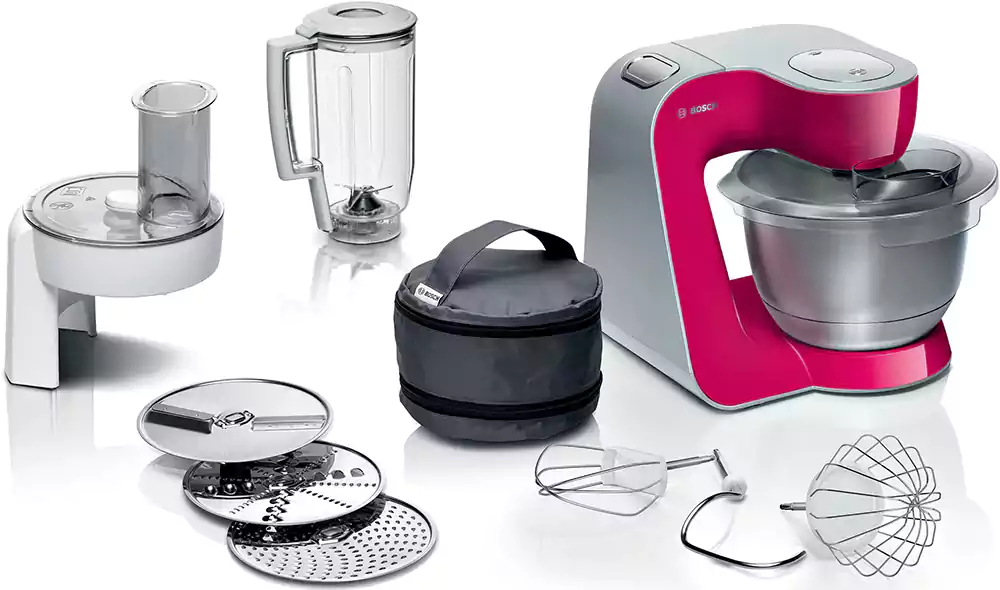 محضر طعام بوش، 1000 وات، 30 وظيفة، أحمر، MUM58420