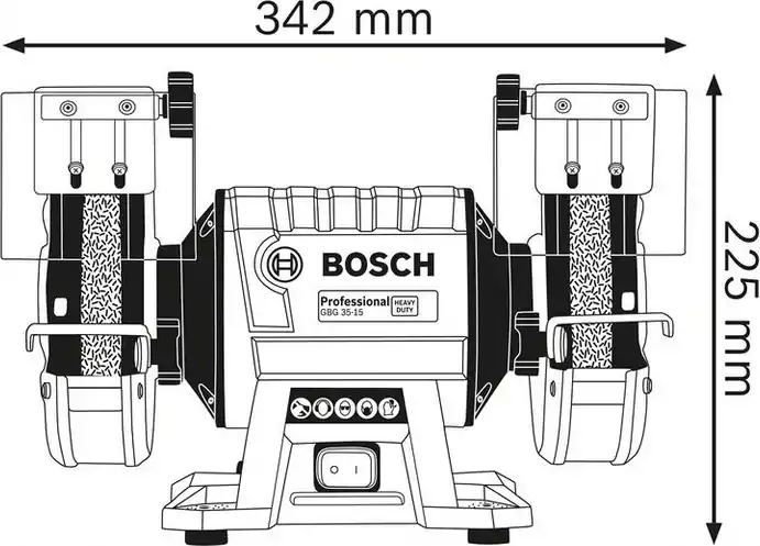 Bosch Grinding Stone, 350W, 150mm, GBG 35-15