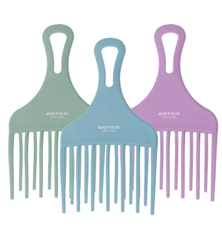 مشط شعر أفرو ذو شقين بيتر، متعدد الألوان