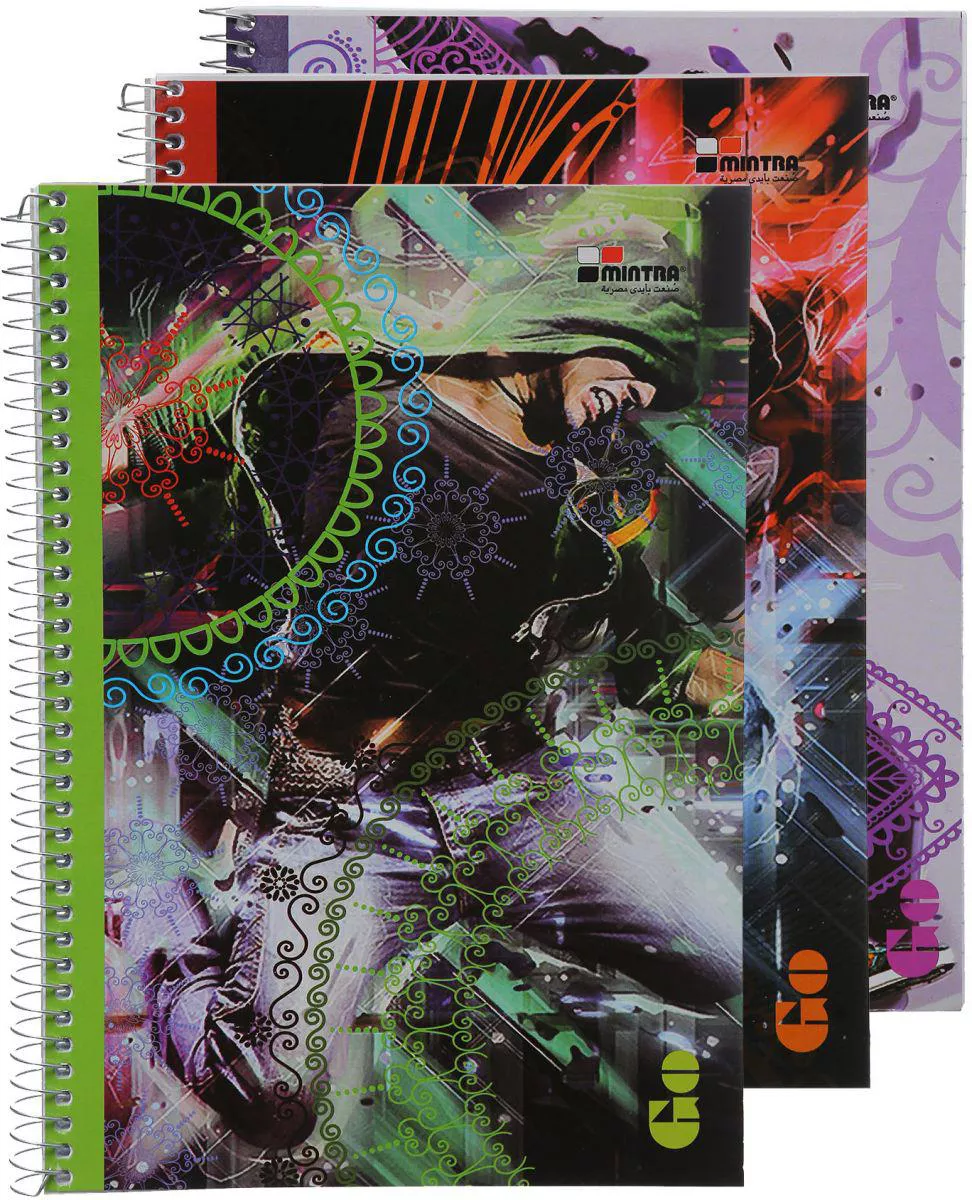 كشكول سلك 100 ورقة سبرال من منترا