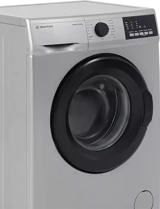 غسالة ملابس فول أتوماتيك وايت بوينت، تحميل أمامي، 6 كجم ، شاشة ديجيتال ، فضي، WPW61015PDS
