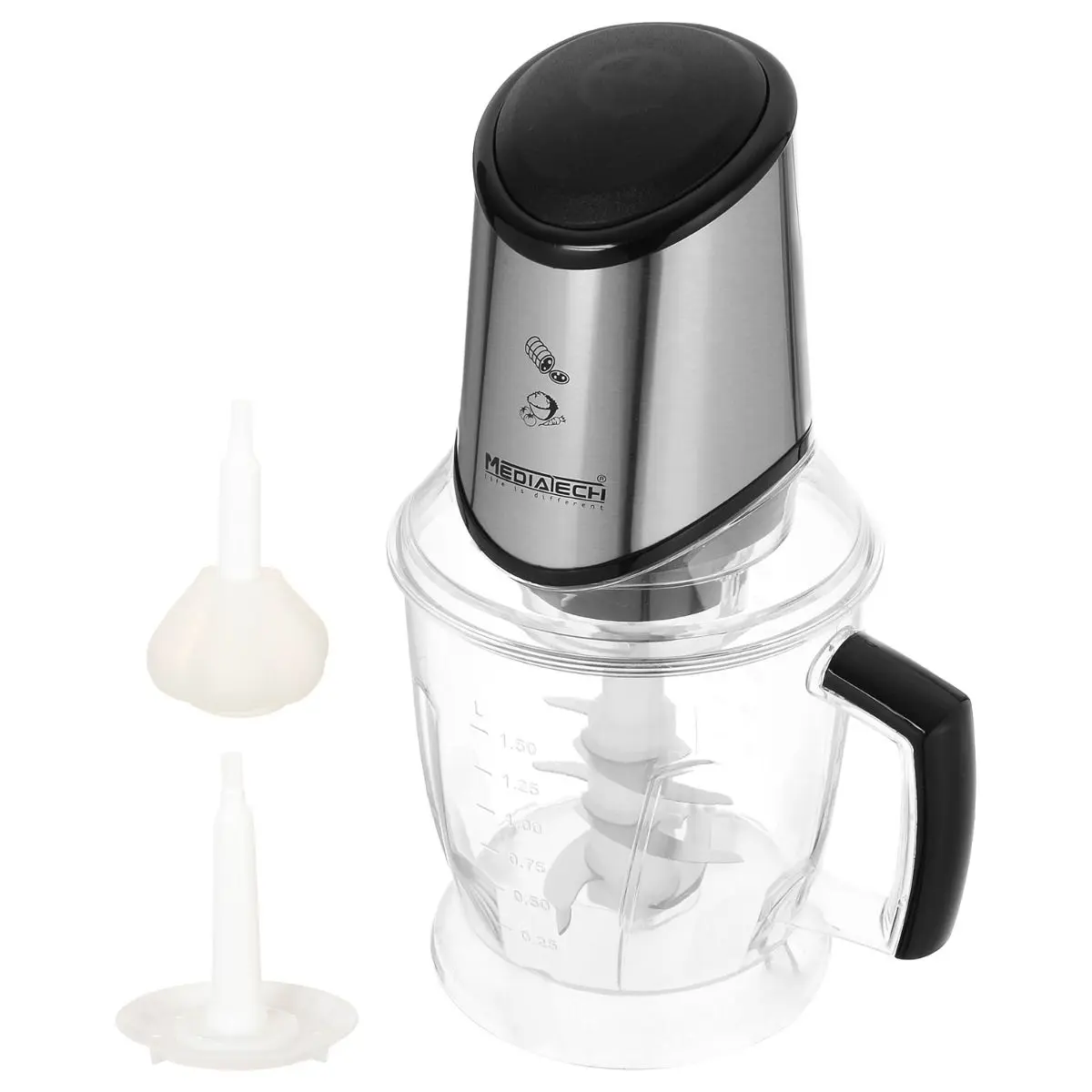 كبة ميديا تك، 700 وات، 1.5 لتر، فضي، MT-CR44