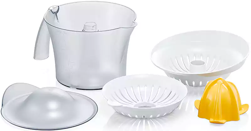 عصارة موالح بوش، 0.8 لتر، 25 وات، أبيض، MCP3500N