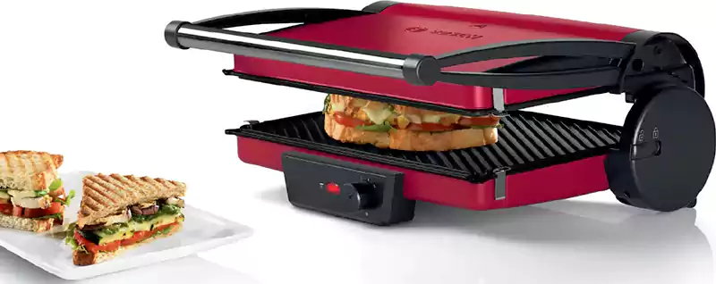 شواية كهربا بوش، 2000 وات، أحمر، TCG4104