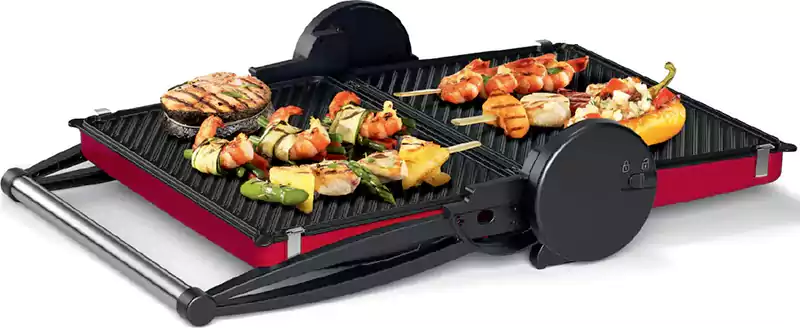 شواية كهربا بوش، 2000 وات، أحمر، TCG4104