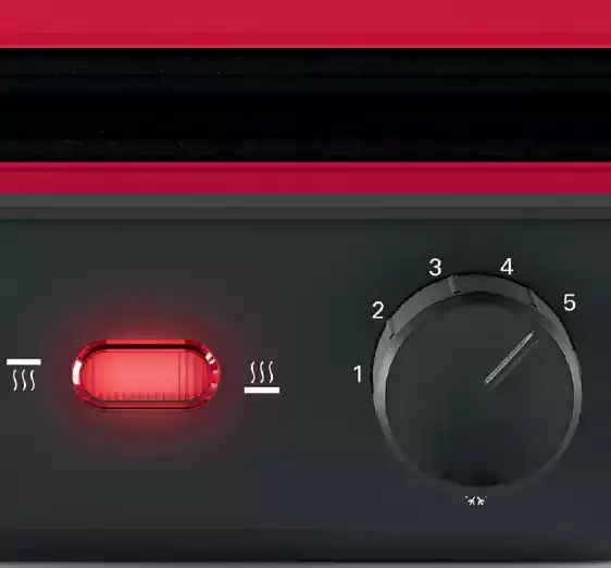 شواية كهربا بوش، 2000 وات، أحمر، TCG4104