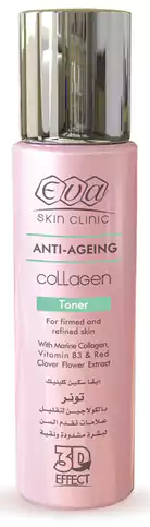تونر ايفا بالكولاجين، تونر للبشرة لتقليل التجاعيد وعلامات التقدم فى السن لبشرة مشدودة ونقية، 200 مل