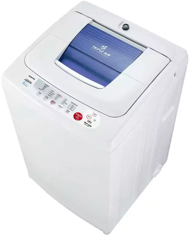 غسالة ملابس فوق اتوماتيك توشيبا، تحميل علوي، 8 كجم، طلمبة، أبيض، AEW-8460SP