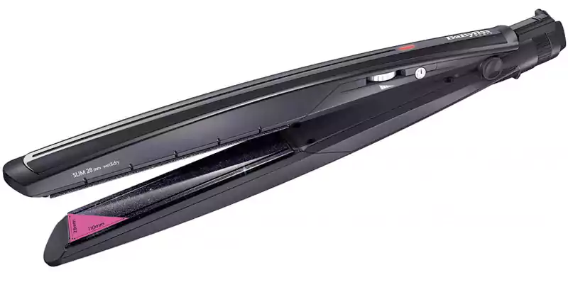 مكواة فرد الشعر بيبي ليس، جاف ومبلل، 235 درجة، أسود ، ST326E