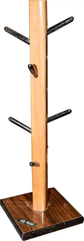 حامل أكواب خشب هوم وود 8 ماج - بني