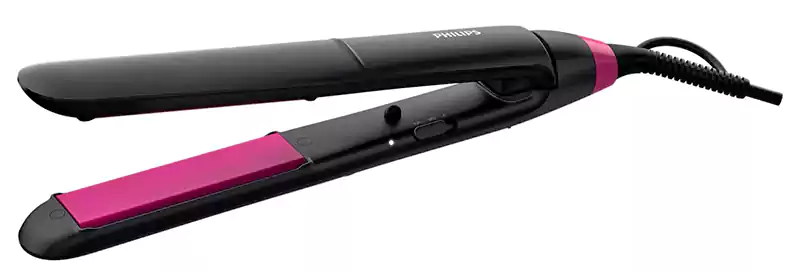 مكواة فرد الشعر فيليبس، ألواح سيراميك، 220 درجة سيليزيوس، للاستخدام مع الكيراتين، أسود، BHS375