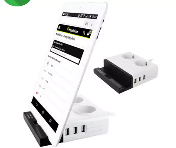 شاحن موبايل منزلي حائط سريع ومشترك كهربائي  نوع يوإس بي  من إنرجايزر، أبيض